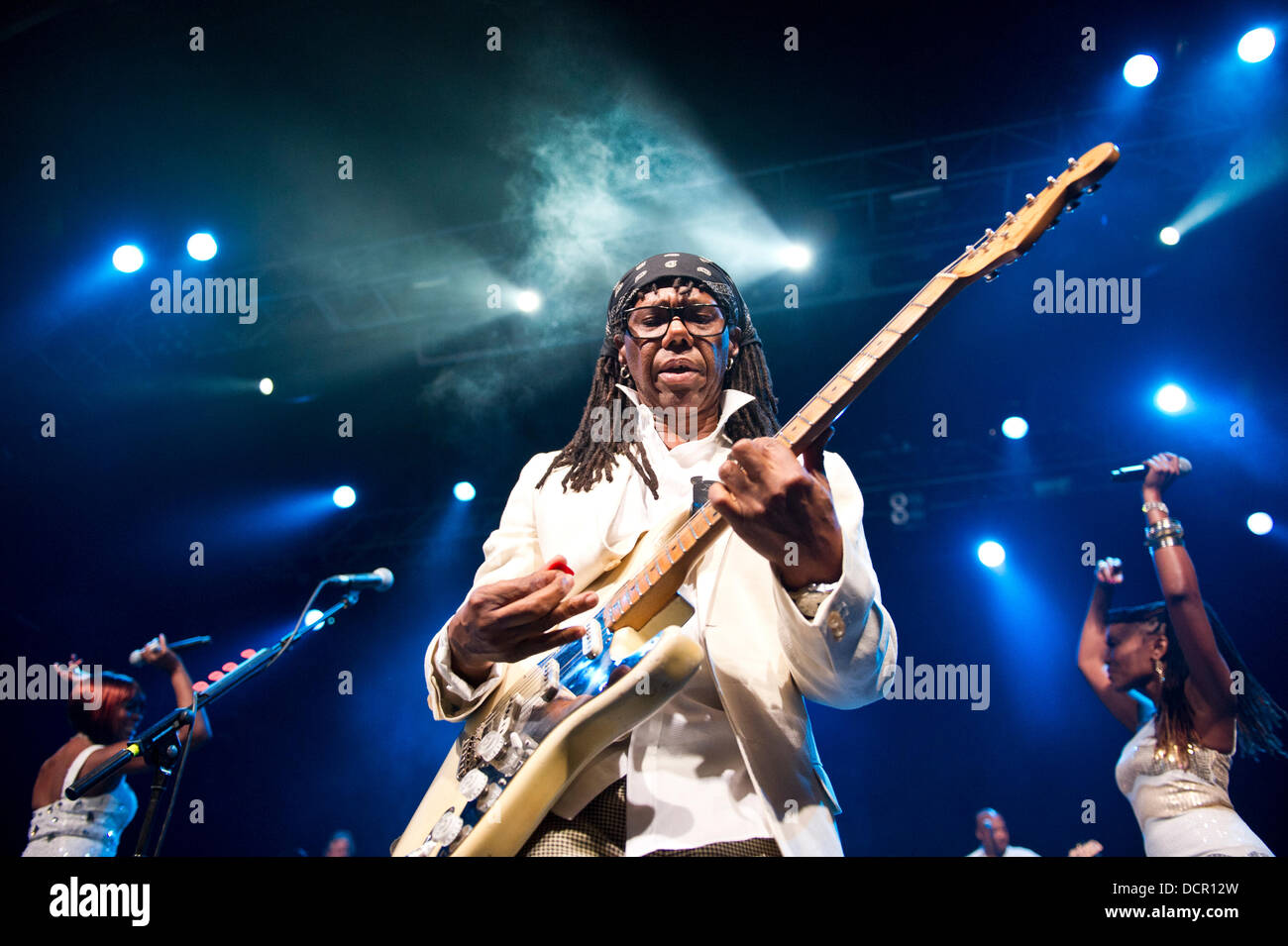 Nile Rodgers und Chic Durchführung Leben im HMV Forum. London, England - 10.11.11 Stockfoto