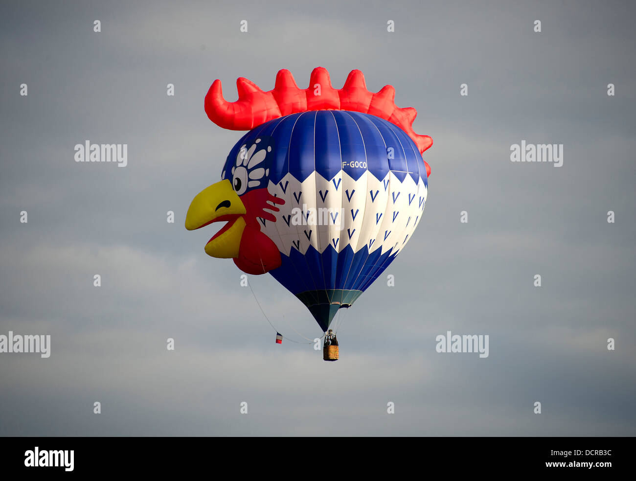 Bristol International Balloon Fiesta 2013 zeigt die Masse Aufstieg und die Landung von mehr als 100 Ballons bei dieser jährlichen Veranstaltung. eine UK Stockfoto
