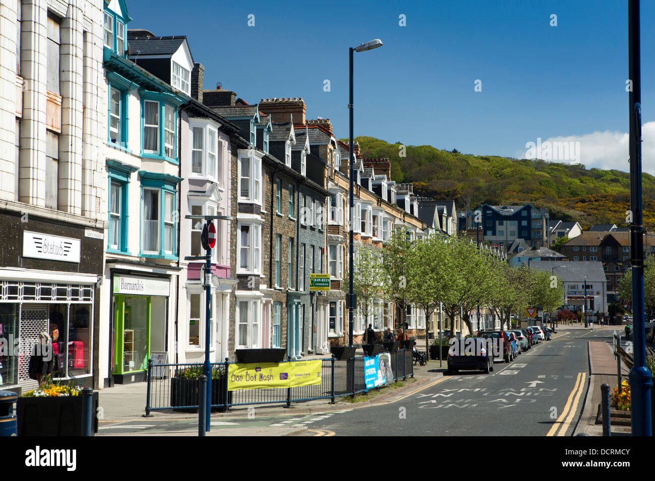 Großbritannien, Wales, Ceredigion, Aberystwyth, North Parade, Wohnungsbau im Stadtzentrum Stockfoto