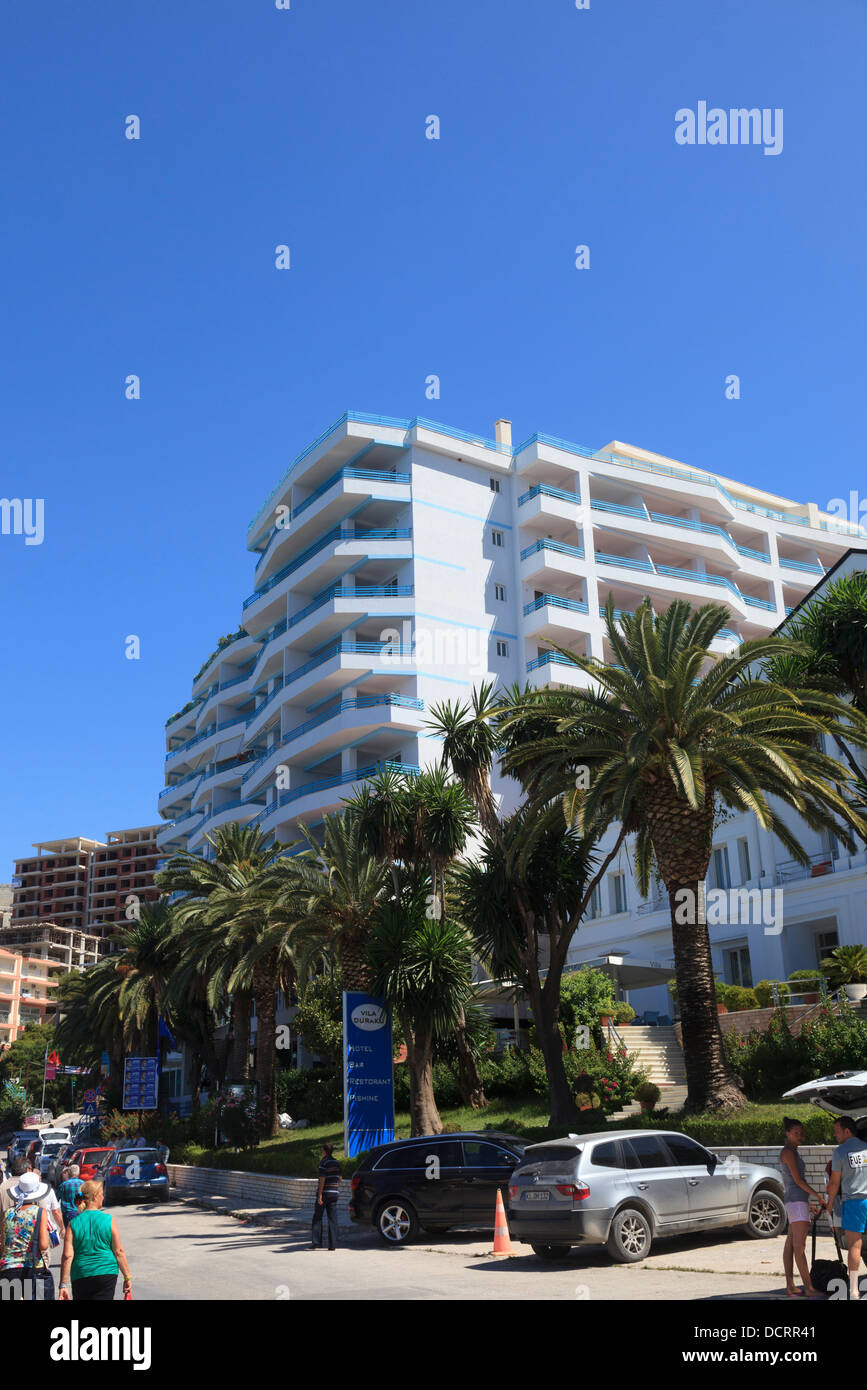 Neubau Luxus-Appartements am Strand von Saranda Albanien Stockfoto