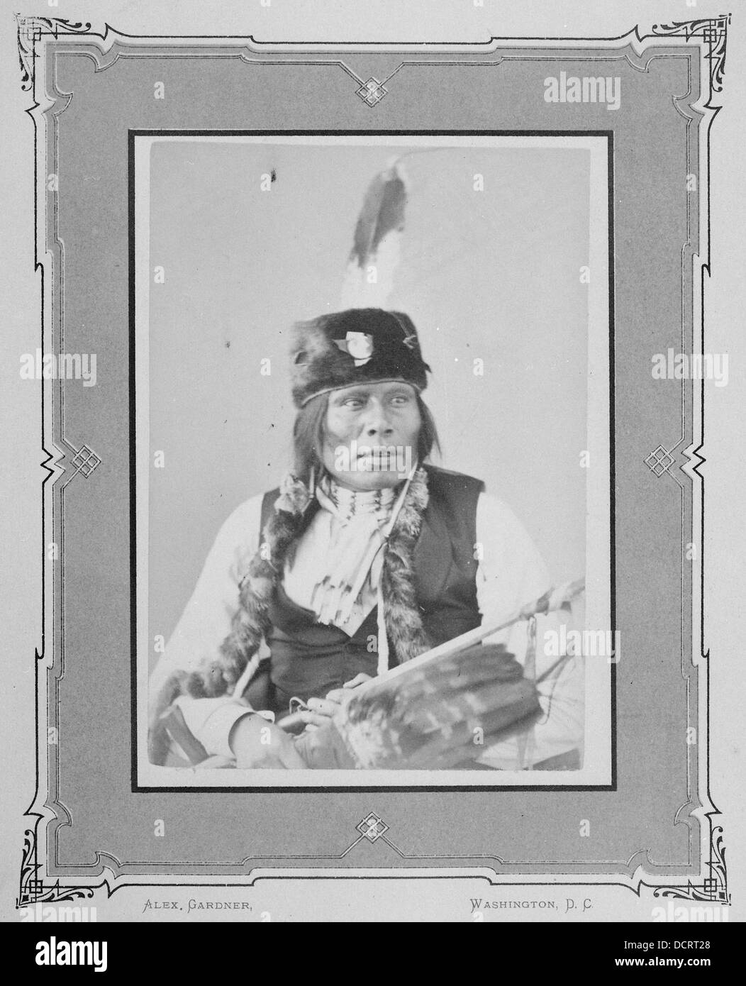Großer Kopf-Na-Su-Na-Tunka. Sans Arc Sioux, 1872--519017 Stockfoto