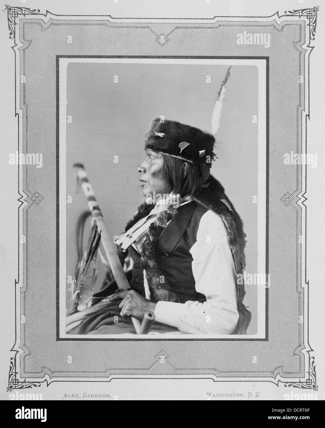 Großer Kopf-Na-Su-Na-Tunka. Sans Arc Sioux, 1872--519018 Stockfoto
