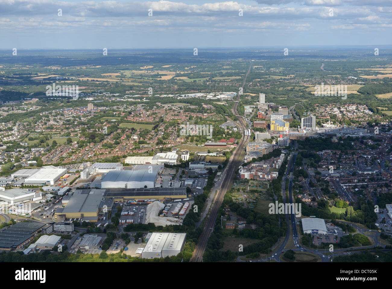 Luftaufnahme von Basingstoke Stockfoto