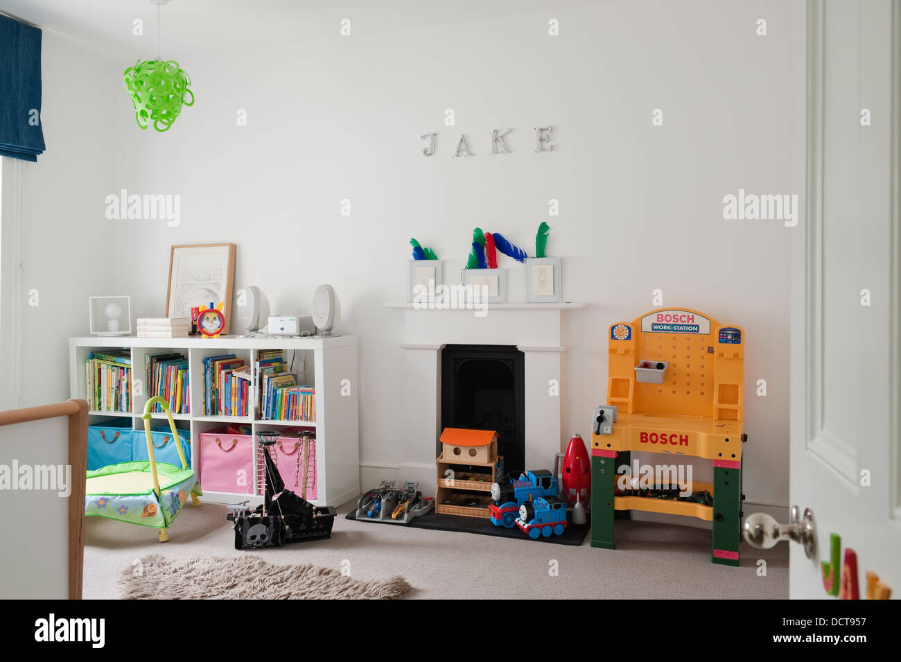 Neutrale Dekoration im 19. Jahrhundert Kensington Einfamilienhaus Stockfoto