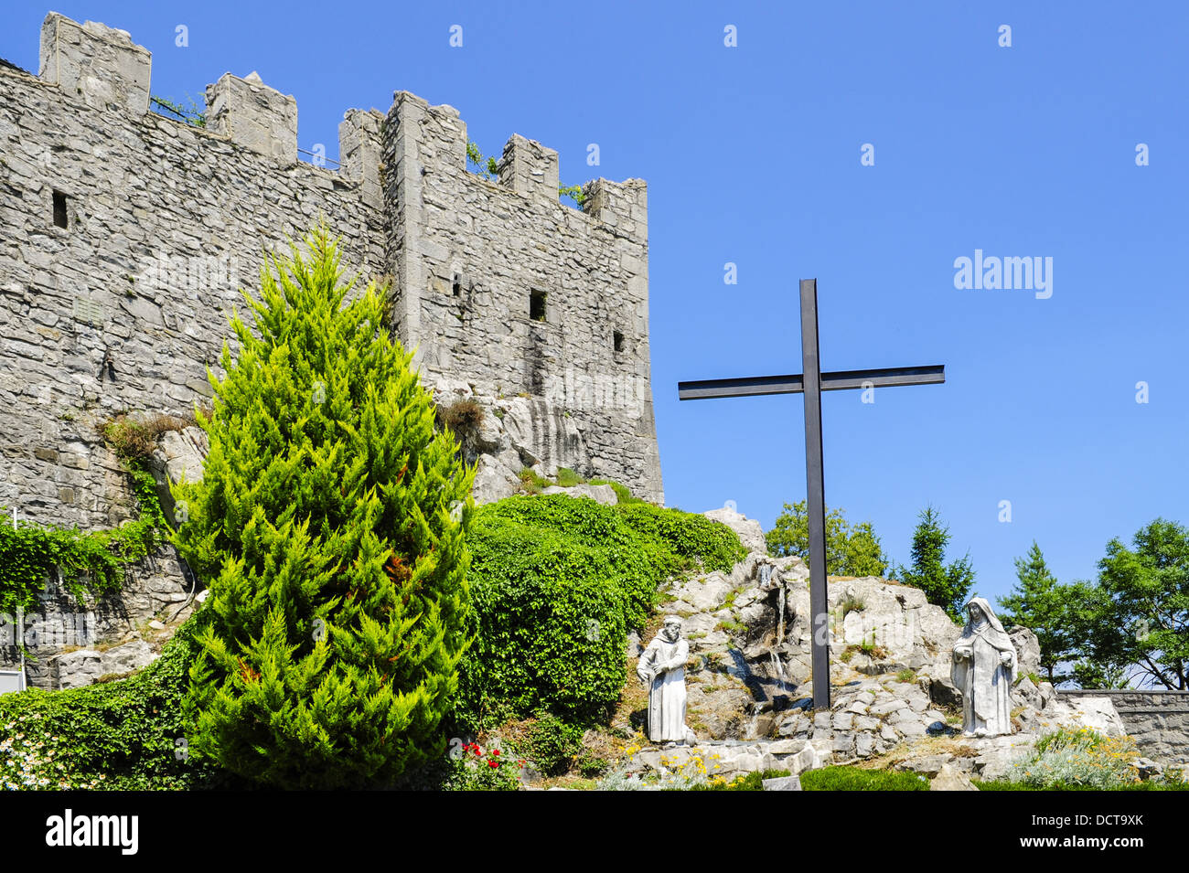 Burg, Italien, Friaul-Julian Venetia, Castelmonte Stockfoto