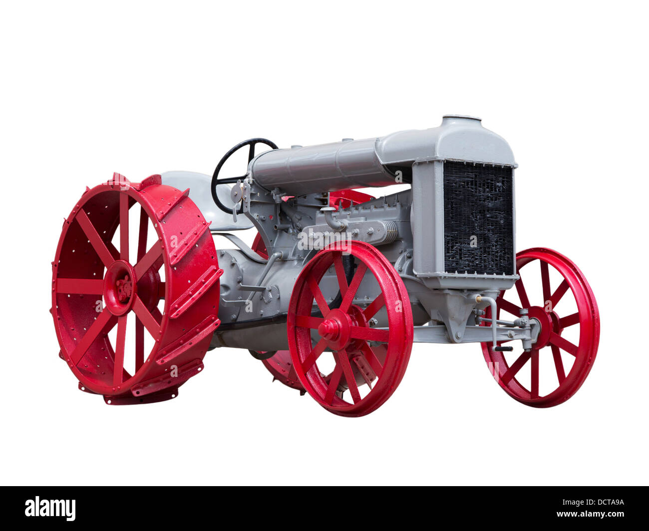 Sammler antiker Spielzeug-Modell-Traktor Stockfoto