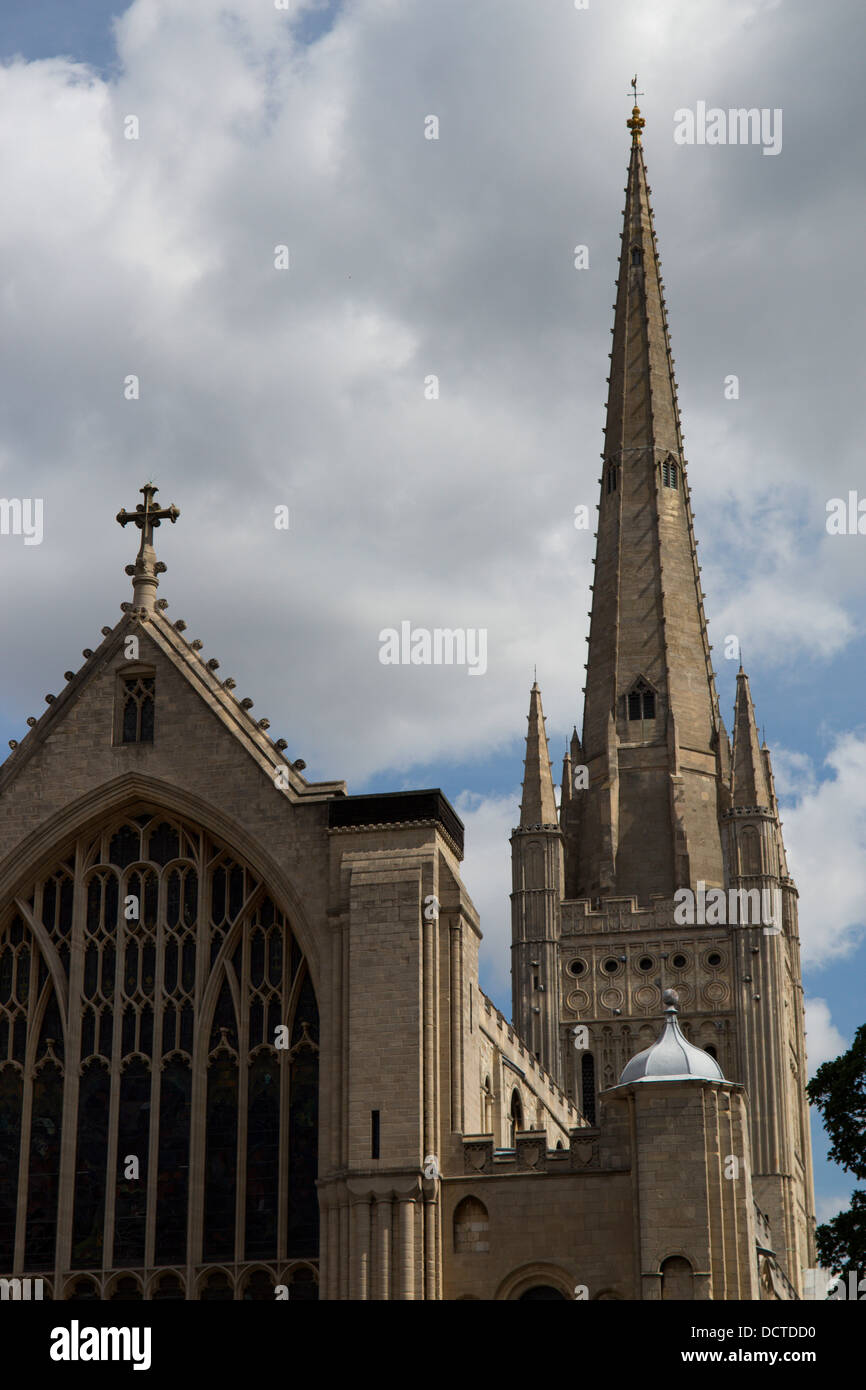 Stadt Norwich Kathedrale Norfolk England UK Großbritannien Stockfoto