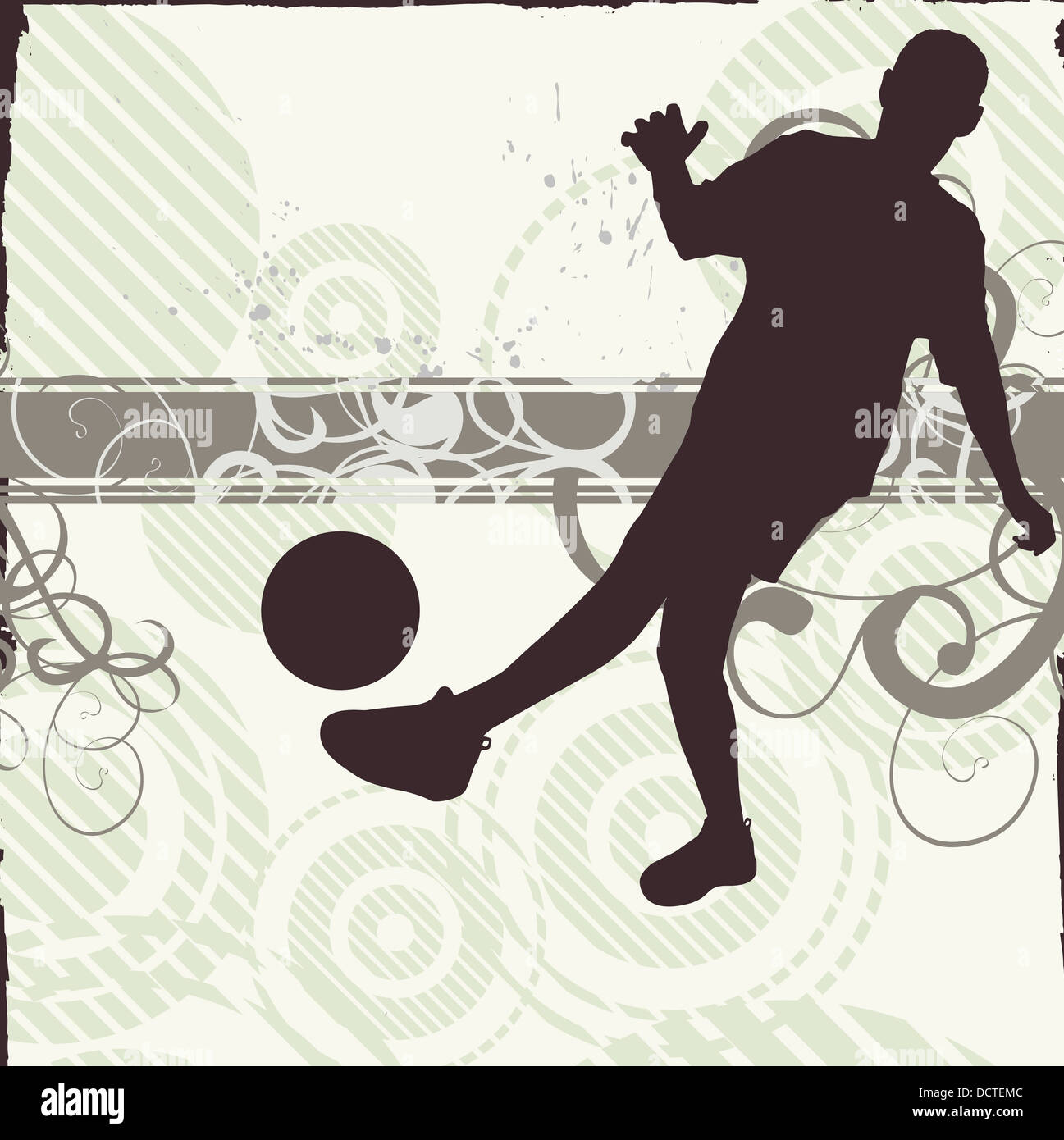 Fußball-design Stockfoto