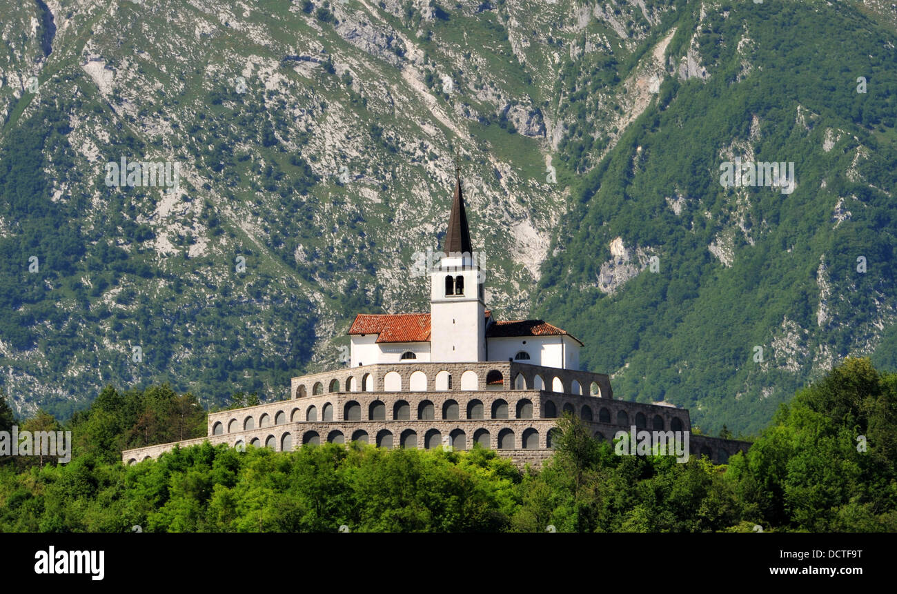 Kirche St. Anton in Kobarid, Slowenien Stockfoto