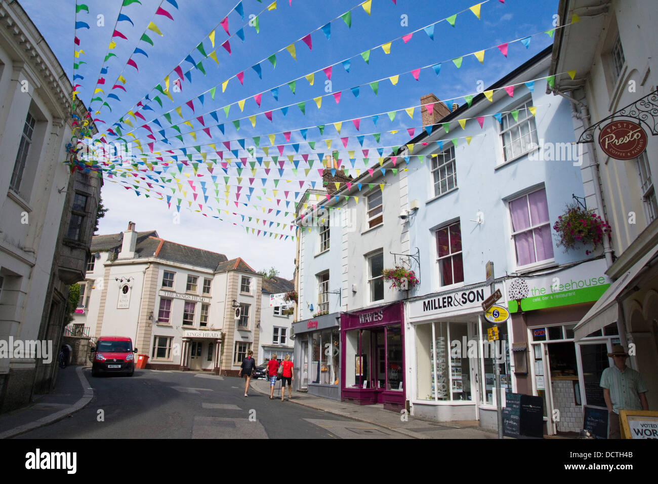 Falmouth eine Küstenstadt in Cornwall England UK Stockfoto