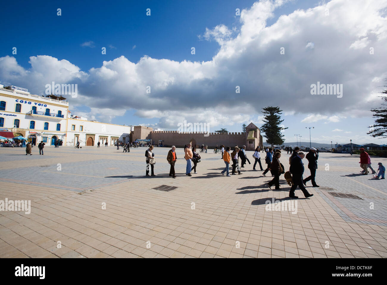 Hauptplatz, Platz Moulay Hassan, Essaouira, Marokko Stockfoto