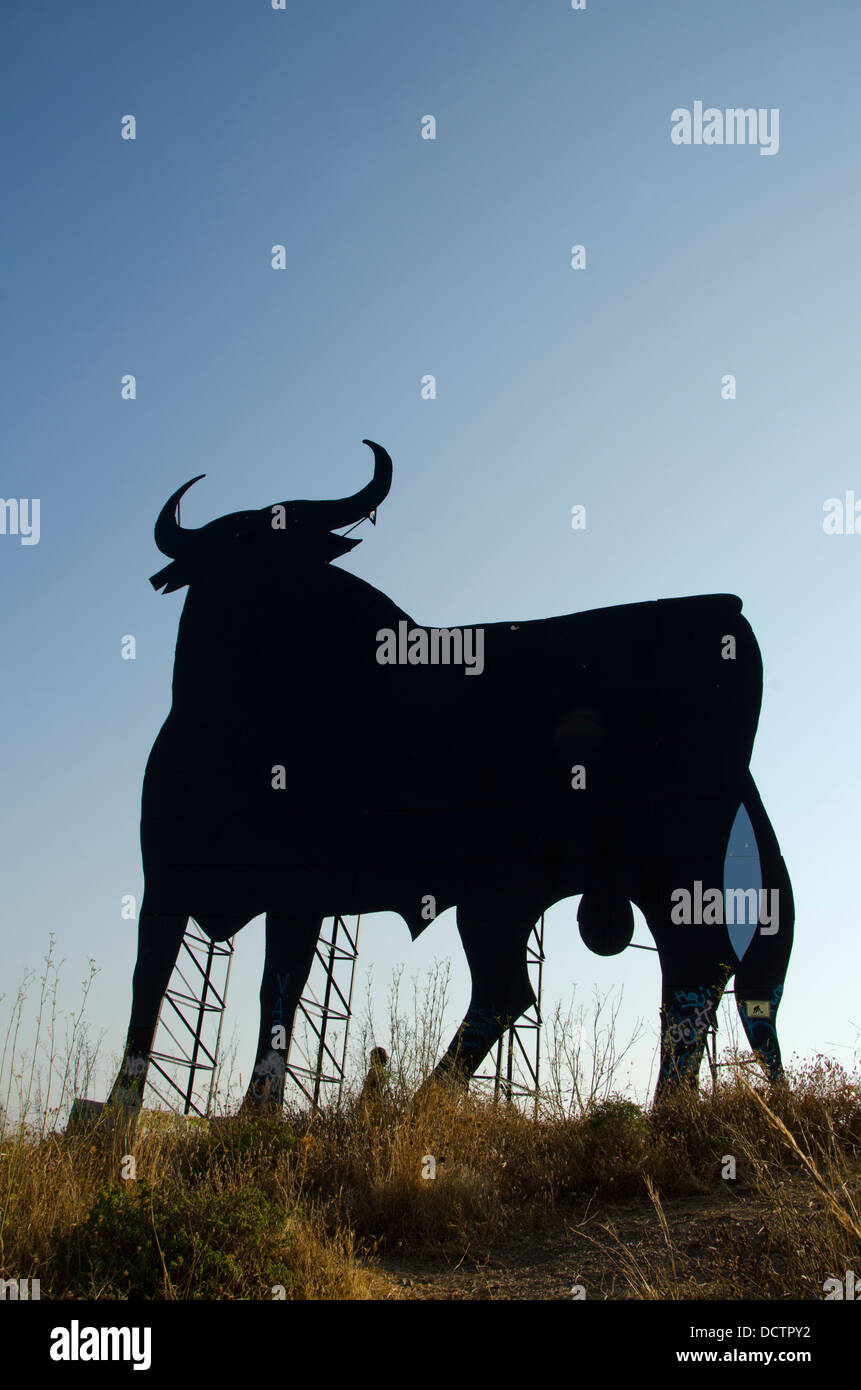 Der Osborne-Stier ist eine spanische Wahrzeichen geworden. Stockfoto