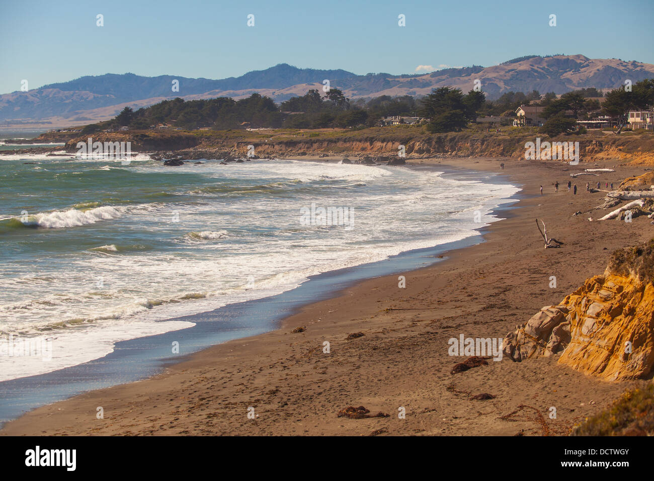 Moonstone Beach, Cambria, Kalifornien, Vereinigte Staaten von Amerika Stockfoto
