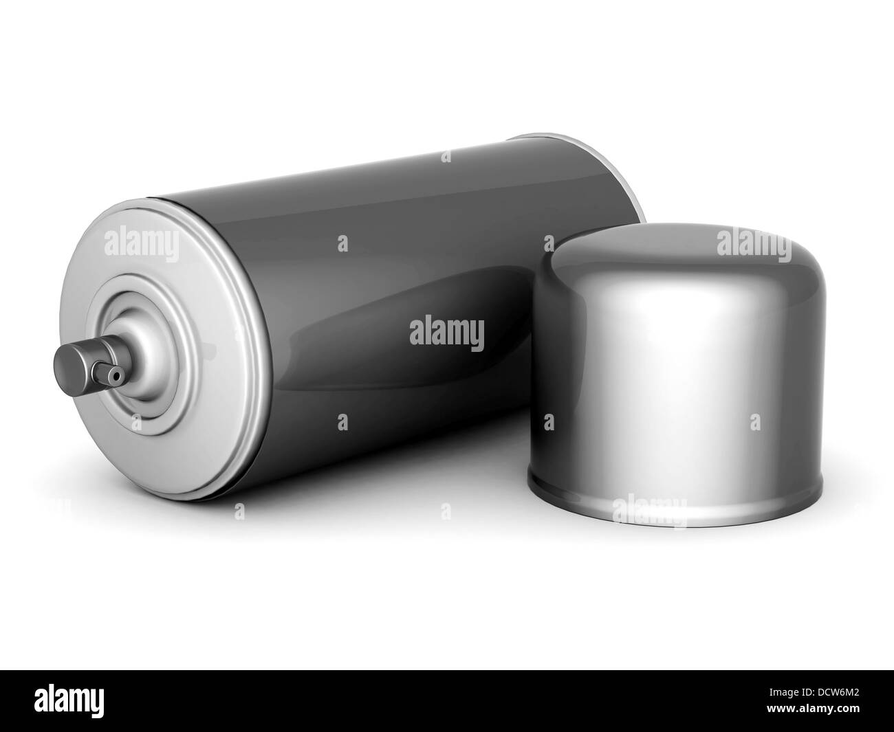 Aluminium-Spraydosen Stockfoto