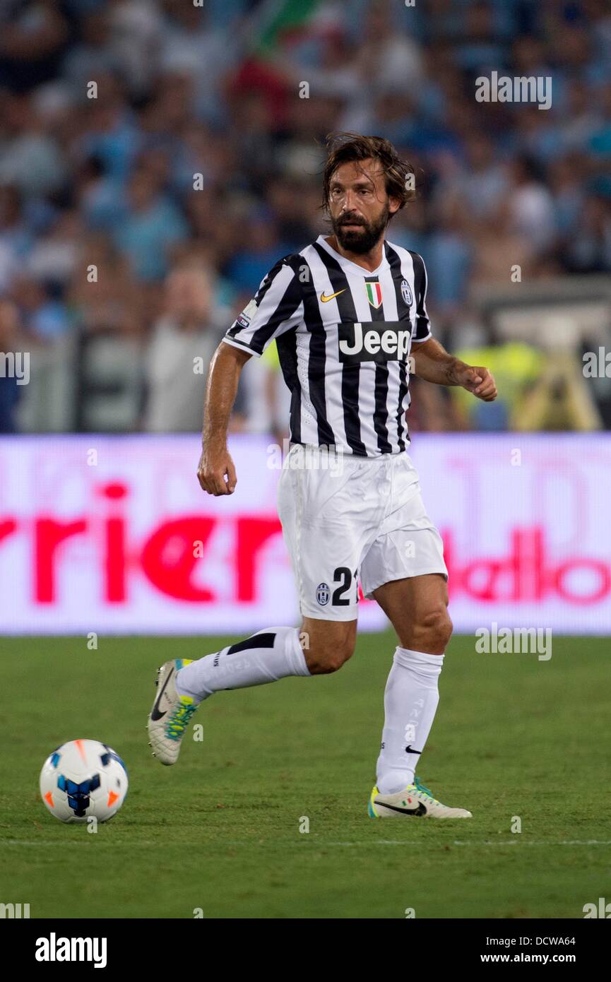 Andrea Pirlo (Juventus), 18. August 2013 - Fußball / Fußball: italienischen Super Cup (TIM Supercoppa) Spiel zwischen Juventus 4-0 Lazio im Olympiastadion, Rom, Italien. (Foto von Maurizio Borsari/AFLO) Stockfoto