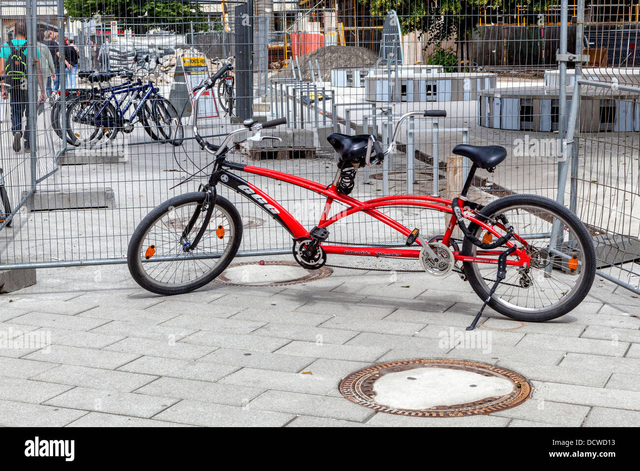 Tandem Fahrrad für zwei Stockfotografie Alamy