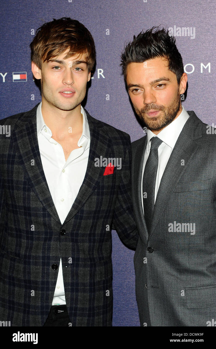 Douglas Booth und Dominic Cooper Tommy Hilfiger - store Launch-Party London, England - 01.12.11 Stockfoto