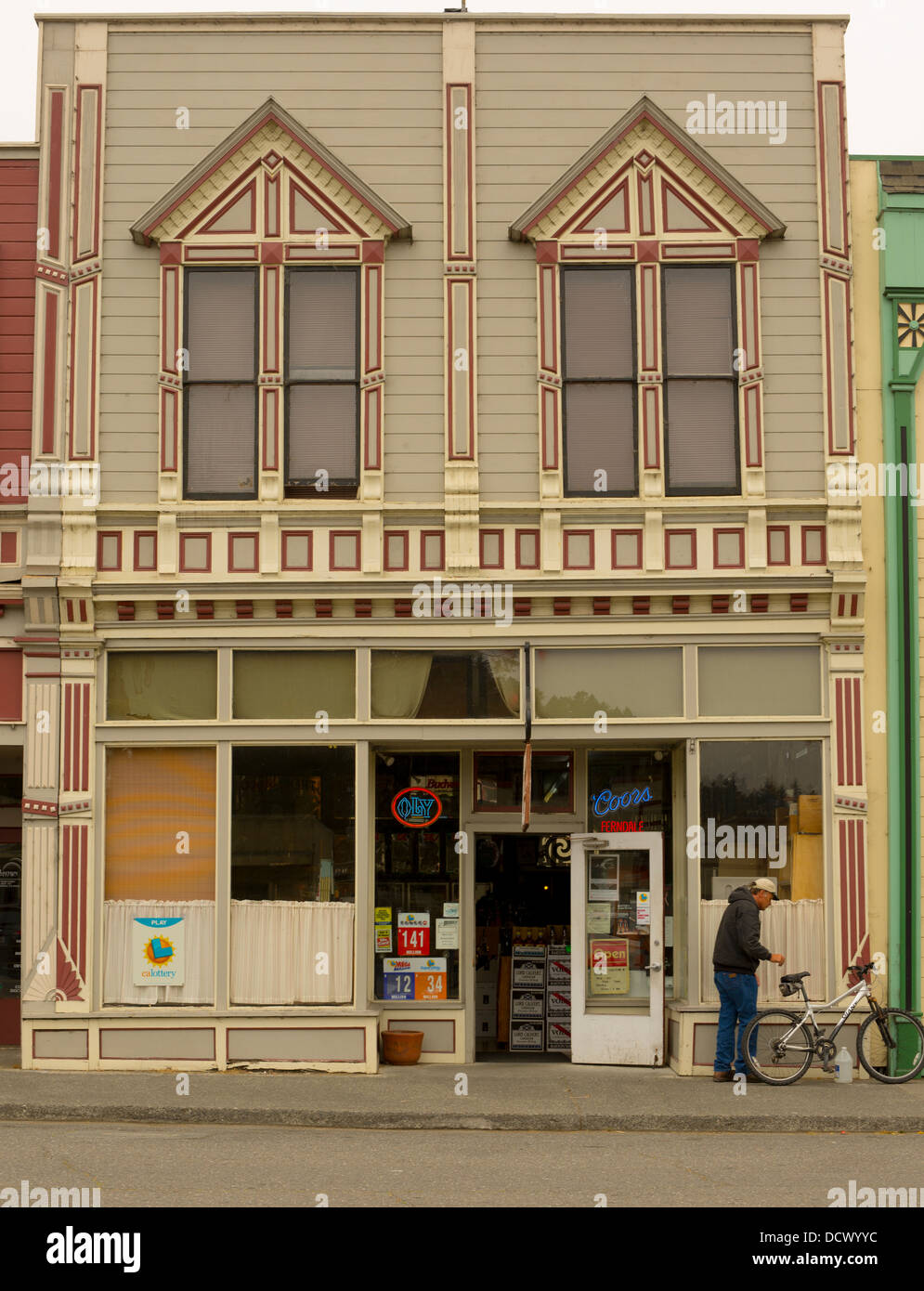 Viktorianischen Fassaden im Westen der Vereinigten Staaten Stockfoto