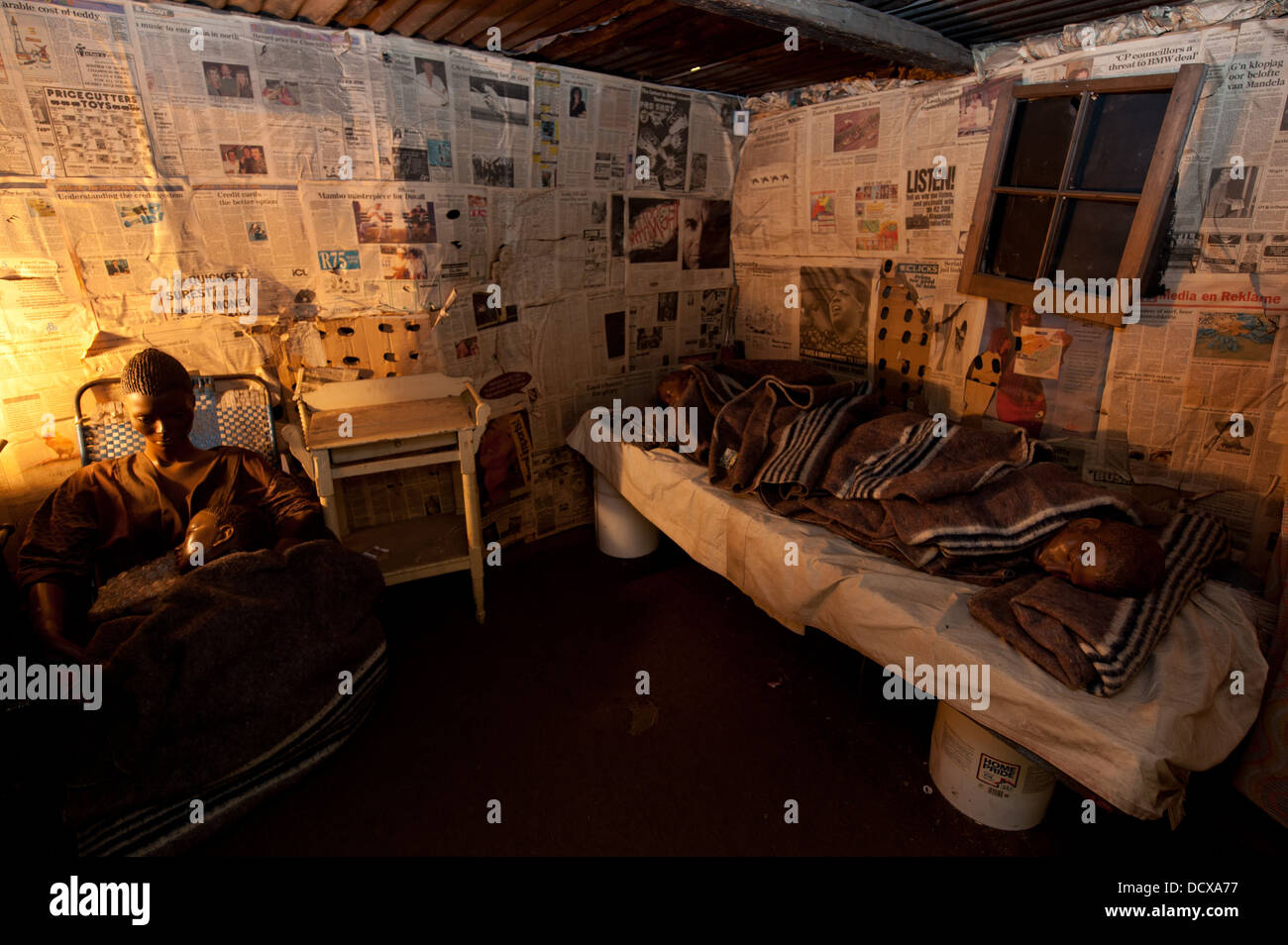 Elendsviertel in Afrika Museum, Newtown, Johannesburg, Südafrika Stockfoto