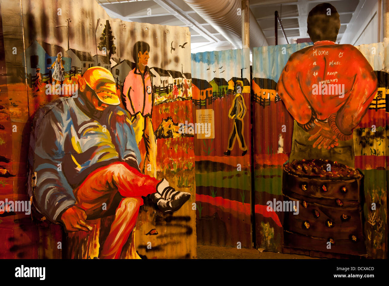 Elendsviertel in Afrika Museum, Newtown, Johannesburg, Südafrika Stockfoto