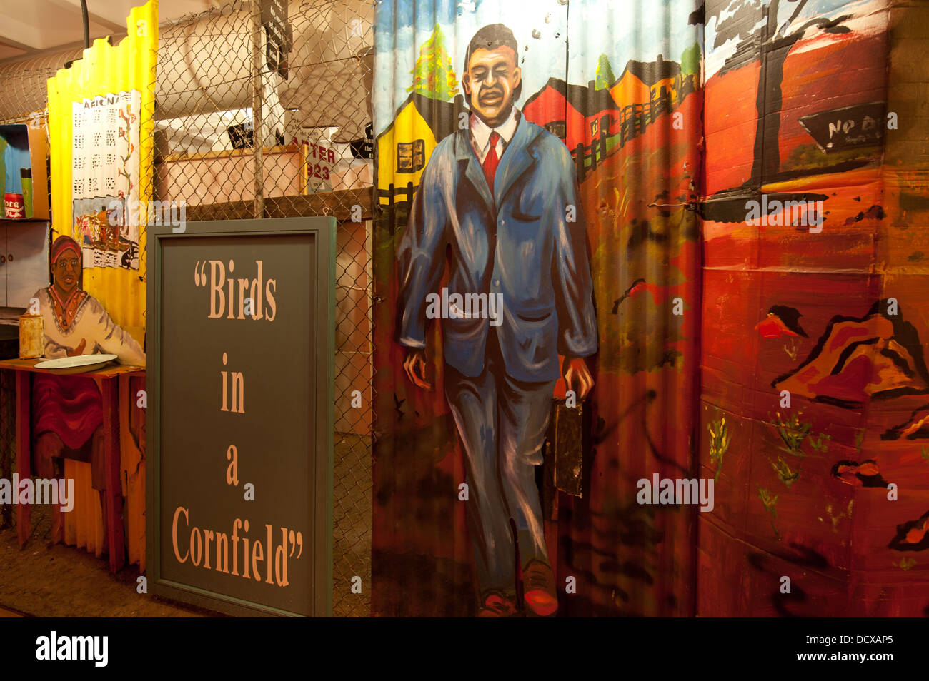 Elendsviertel in Afrika Museum, Newtown, Johannesburg, Südafrika Stockfoto