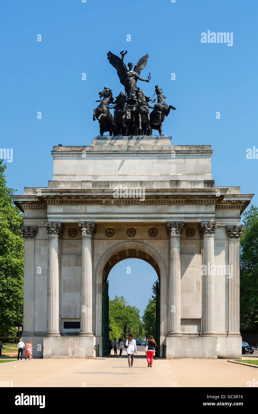 London, Wellington Arch Stockfoto