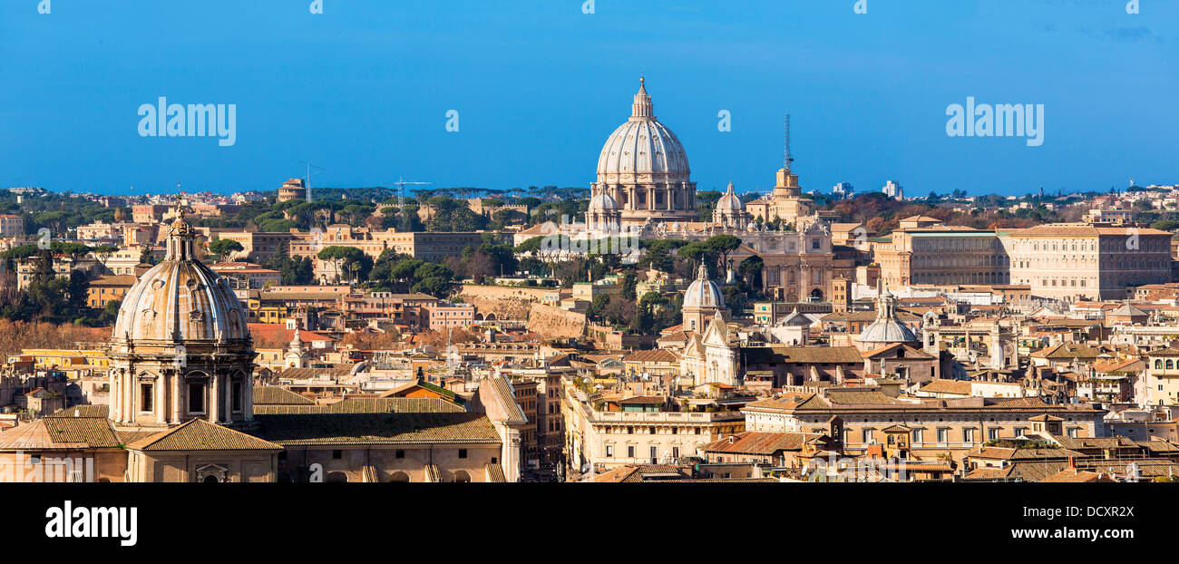 Erhöhten Blick auf Rom und Vatikanstadt Stockfoto