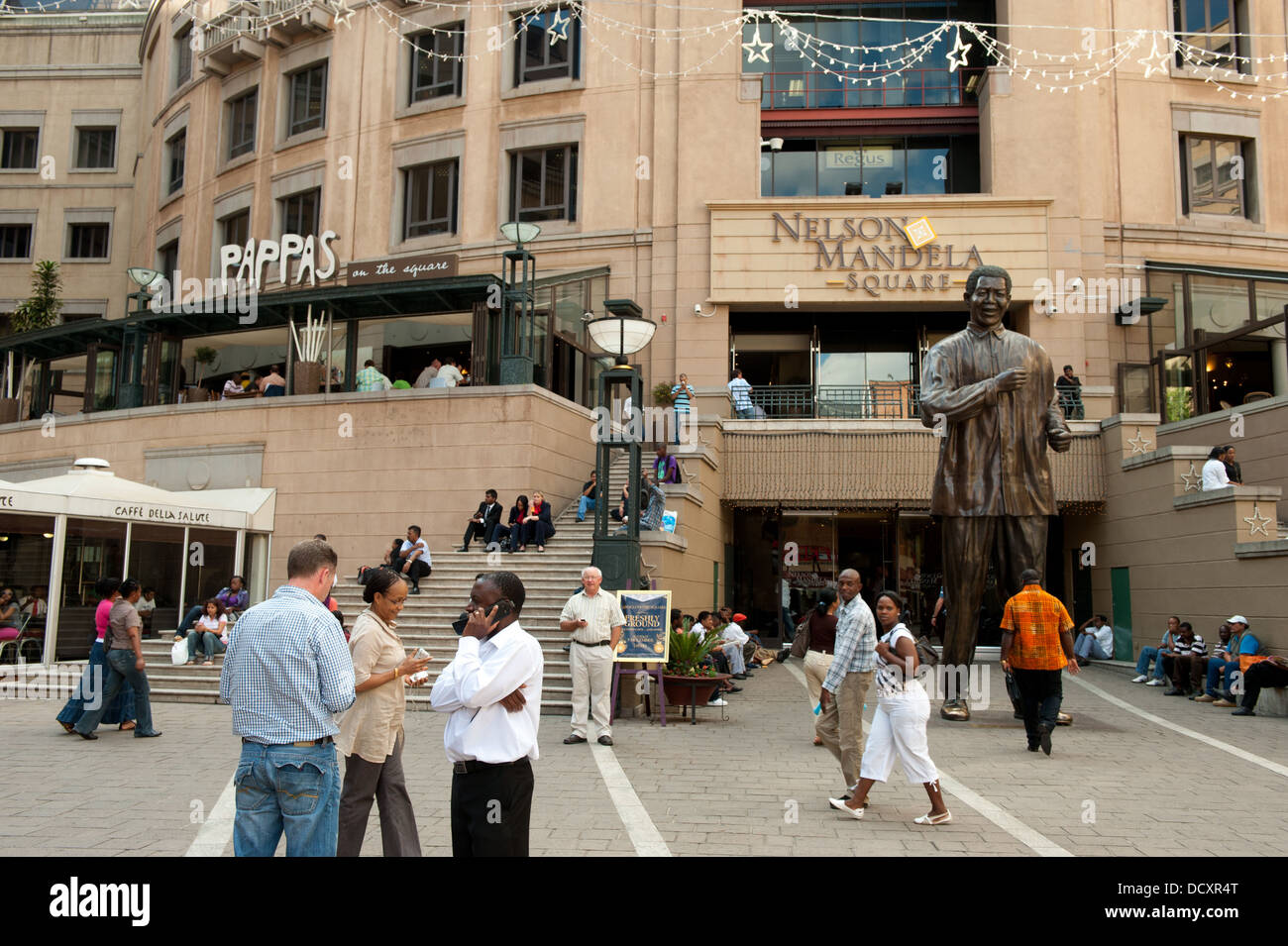 Nelson Mandela Square in Sandton City, Johannesburg, Südafrika