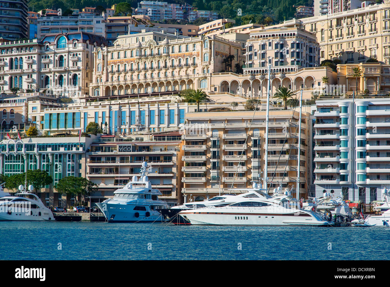 Monte Carlo, den Hafen Stockfoto