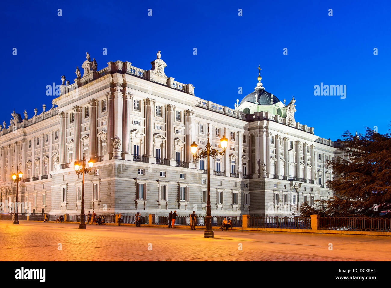 Der Königspalast in Madrid Stockfoto