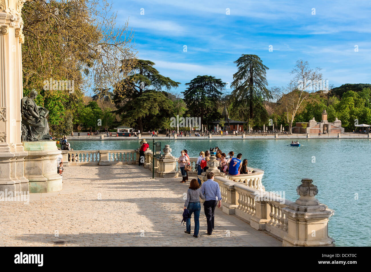 Madrid, Parque Del Buen Retiro Stockfoto