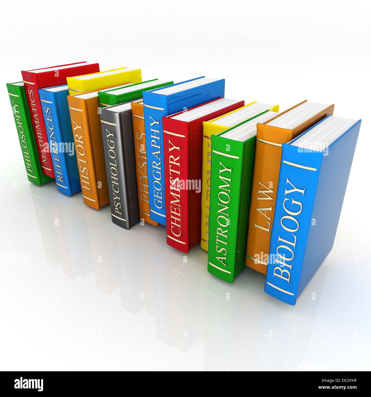 Bindung der Bücher und Literatur Stockfoto