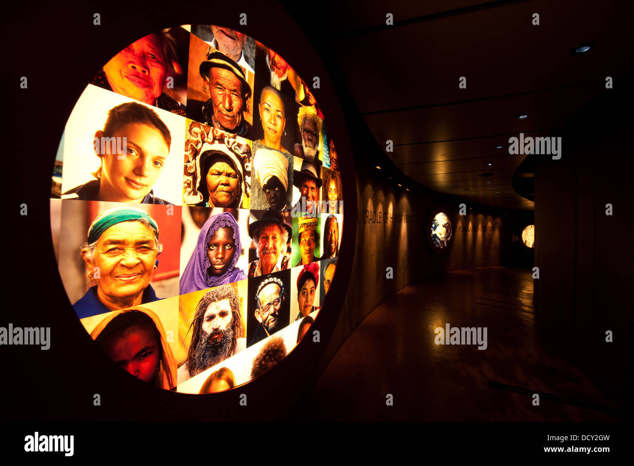 Besucherzentrum Maropeng an die Wiege der Menschheit, in der Nähe von Johannesburg, Südafrika Stockfoto