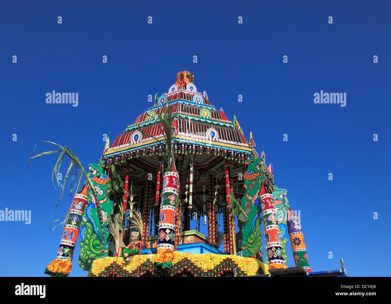 Thaipusam hinduistische Festival, Streitwagen, Montreal, Kanada, Stockfoto