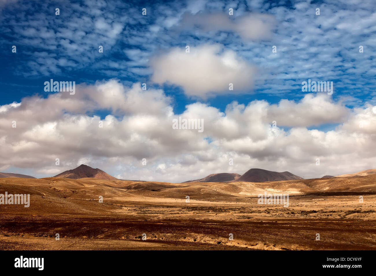 Wüstenlandschaft Kanarische Inseln Stockfoto