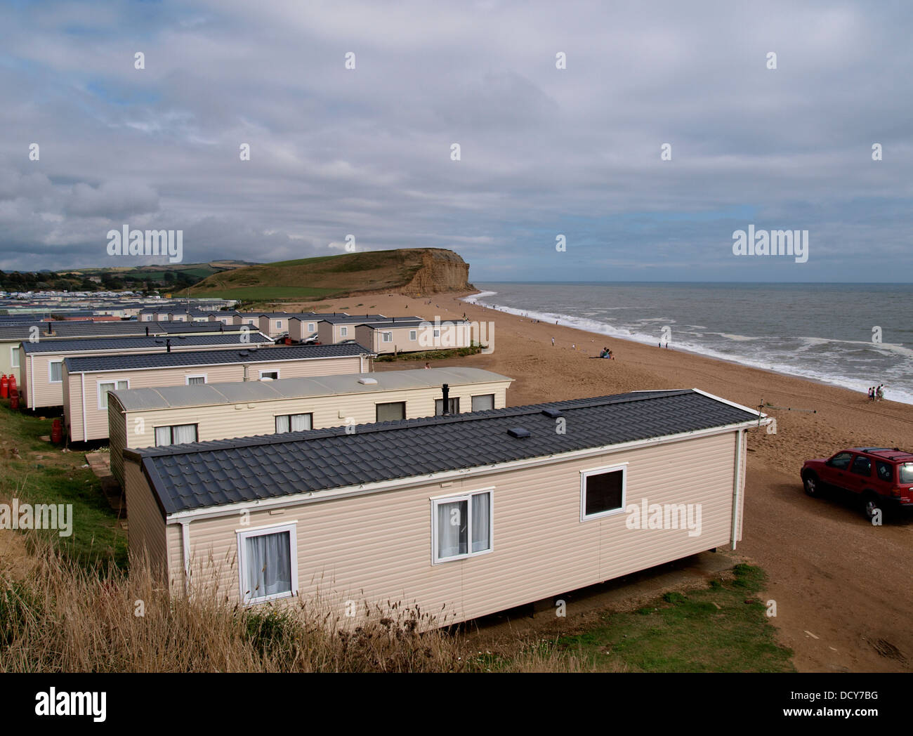 Freshwater Beach Holiday Park, Burton Bradstock, Dorset, UK 2013 Stockfoto