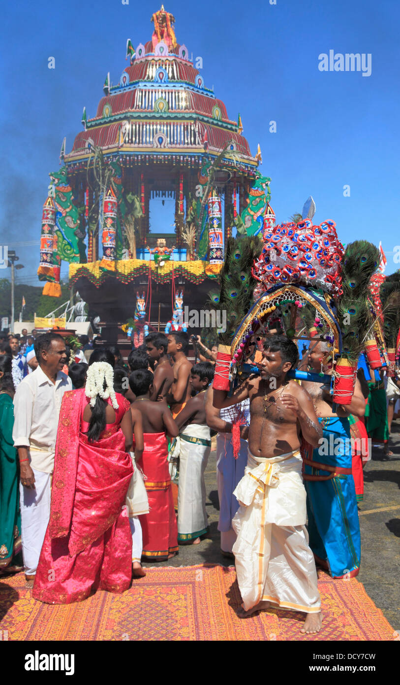Thaipusam hinduistische Festival, Tamil, Menschen, Montreal, Kanada, Stockfoto