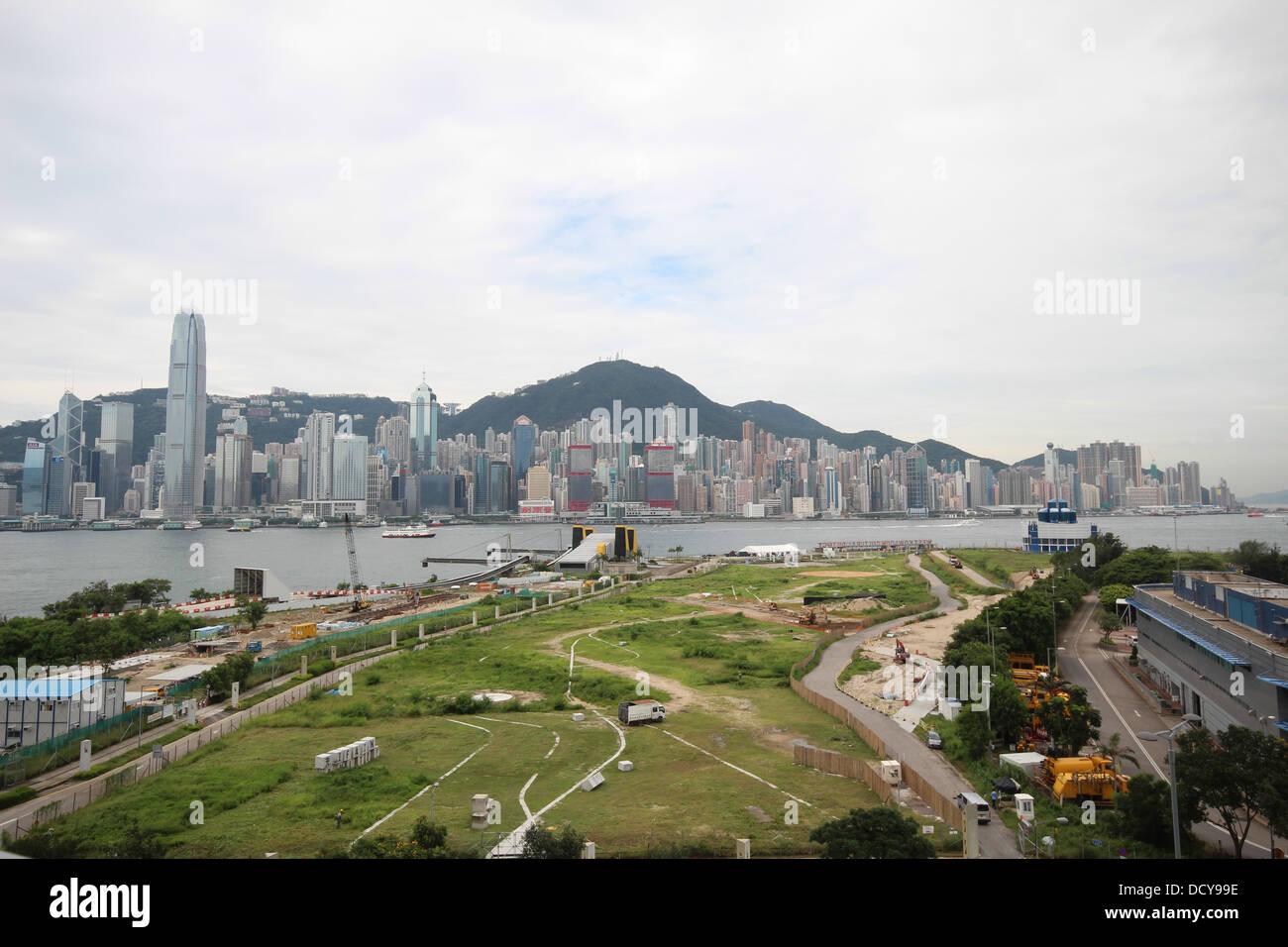 gesehen von The Ritz-Carlton-Kowloon Stockfoto