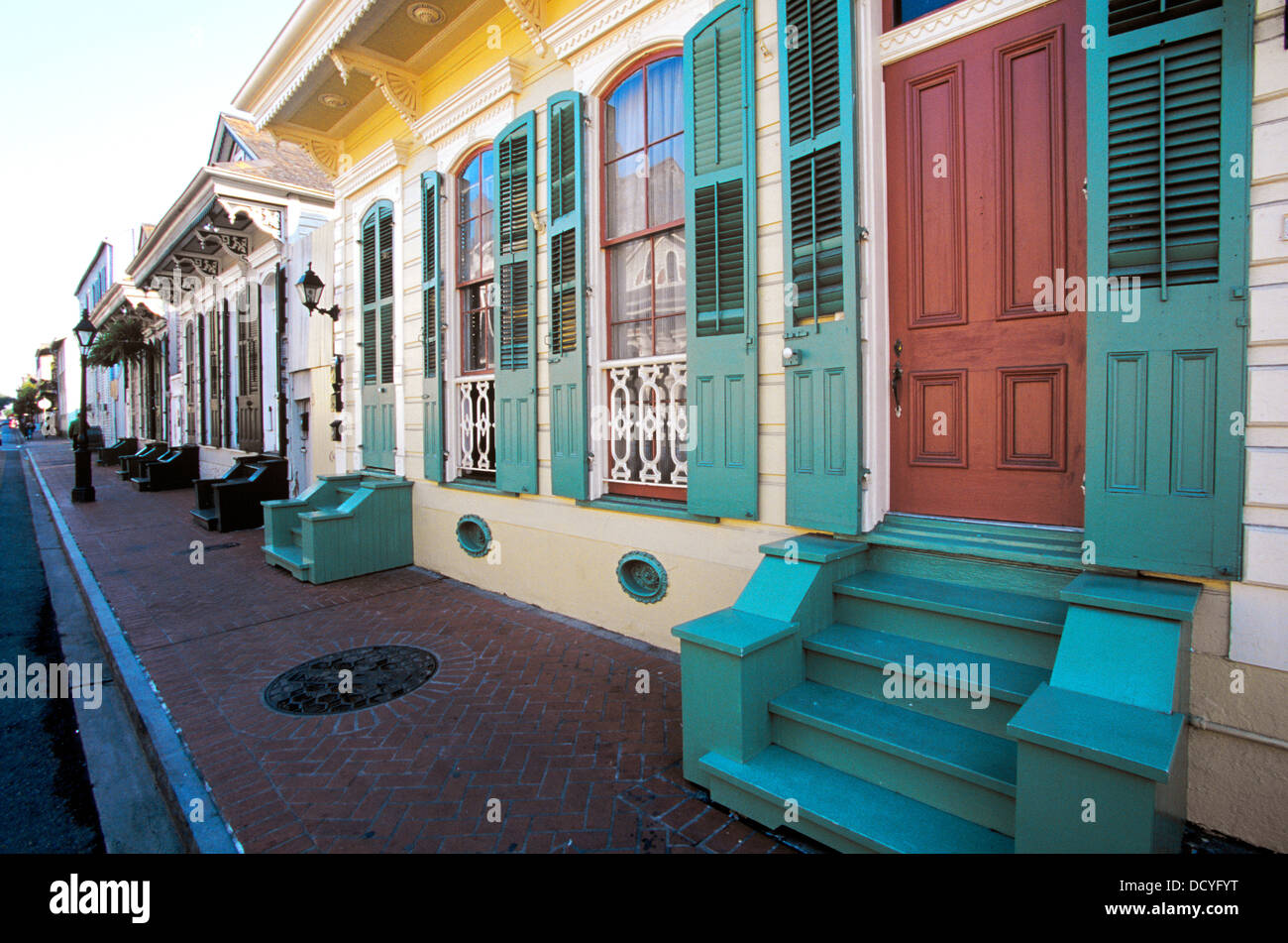 Es gibt eine Eleganz der alten Welt auf die Architektur des French Quarter in New Orleans, LA, USA Stockfoto