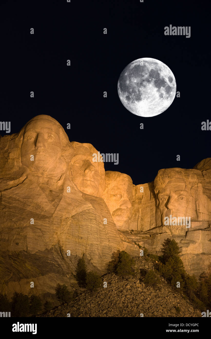 MOUNT RUSHMORE NATIONAL MONUMENT (© GUTZON & LINCOLN BORGLUM 1941) BLACK HILLS SOUTH DAKOTA USA Stockfoto