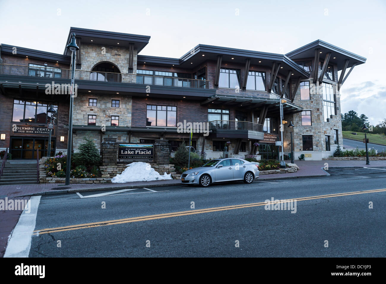 Lake Placid Olympic center Stockfoto