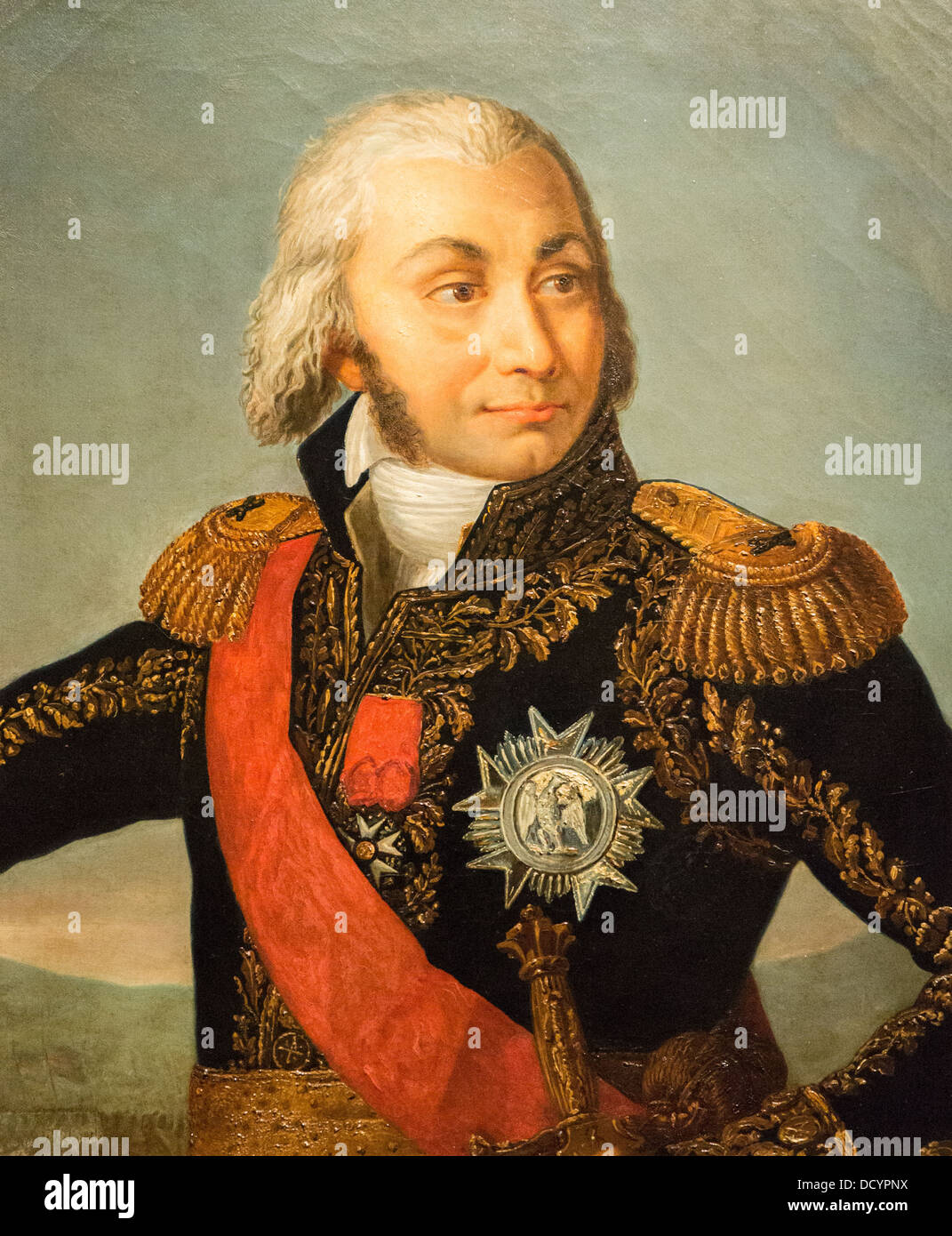 19. Jahrhundert - Jean-Baptiste Jourdan, Marschall des Reiches - Charles François Phelippes 1834 Musée de l'Armée Öl auf Leinwand Stockfoto