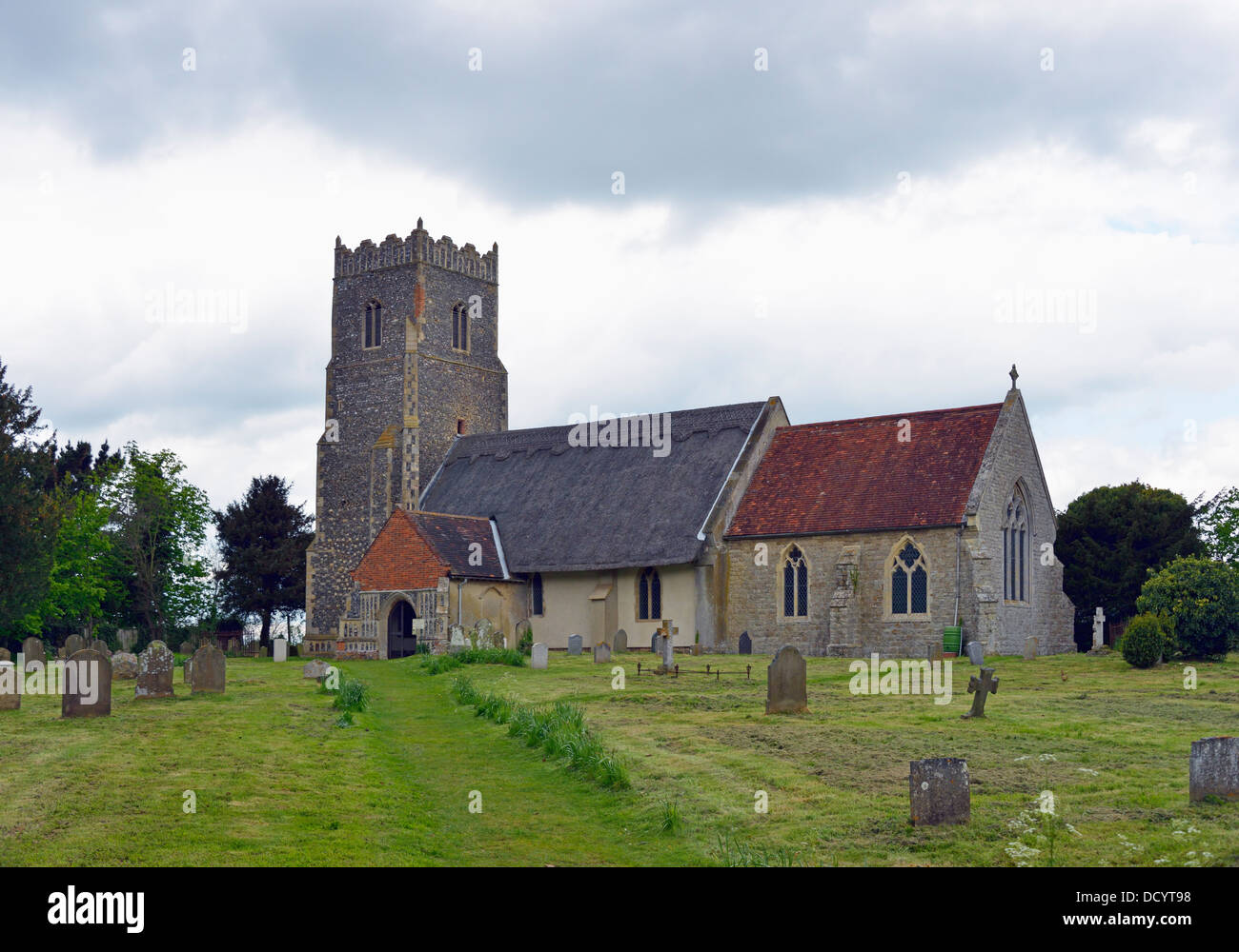 Kirche von Saint Botolph. Iken, Suffolk, England, Vereinigtes Königreich, Europa. Stockfoto