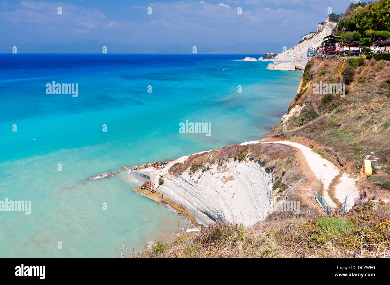 Logga Küste und Strand auf der Insel Korfu in Griechenland Stockfoto
