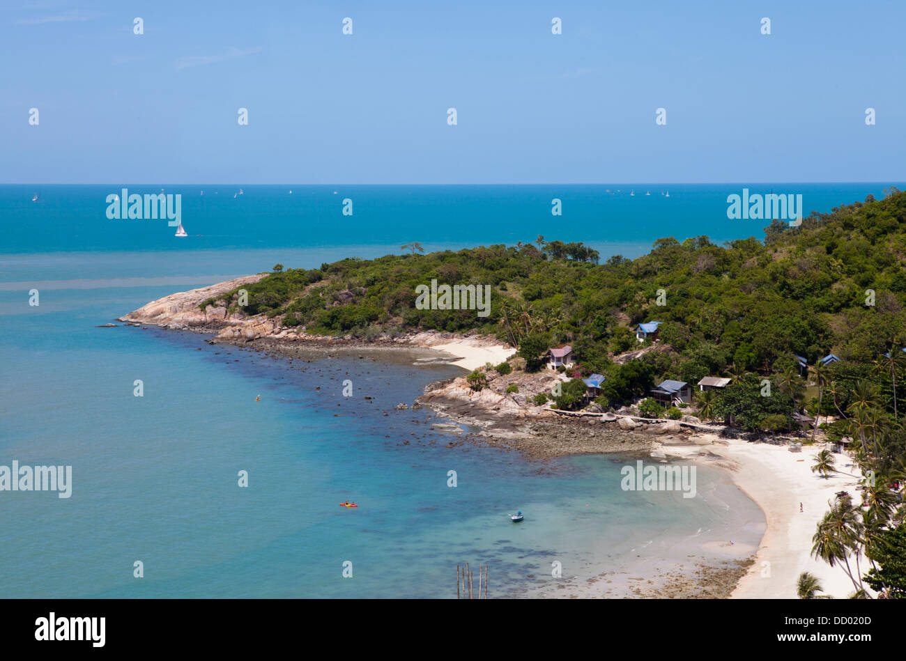 Strände im Norden der Insel Ko Samui im Golf von Thailand. Stockfoto