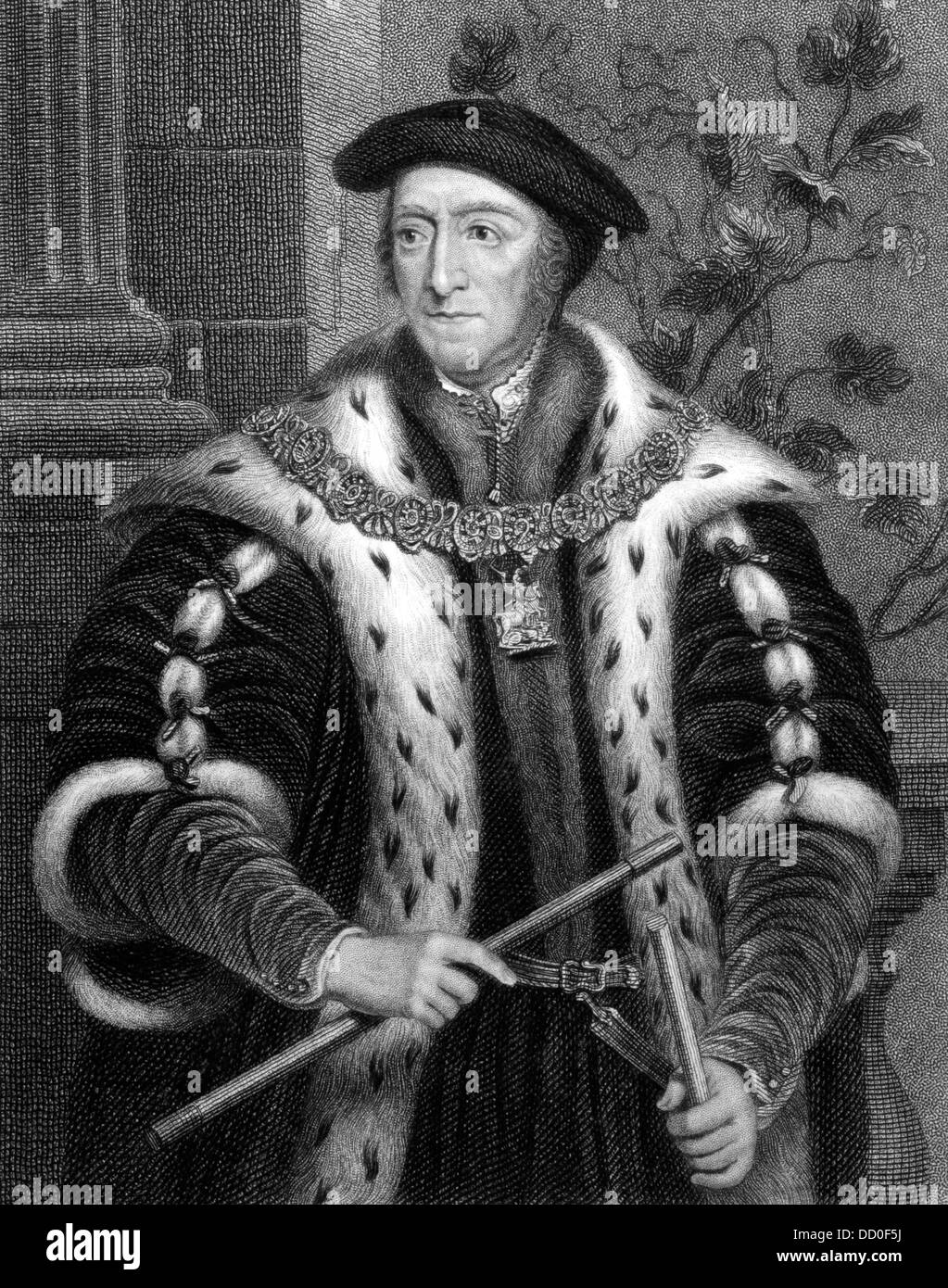 Thomas Howard, 3. Duke of Norfolk (1781 – 1859) auf Kupferstich aus dem Jahr 1830.  Tudor Politiker. Stockfoto