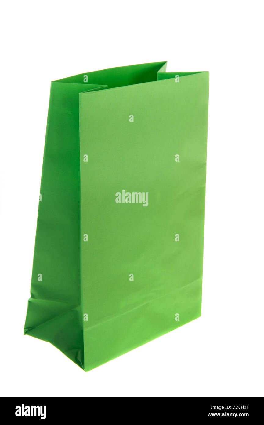 Grünbuch-Tasche Stockfoto