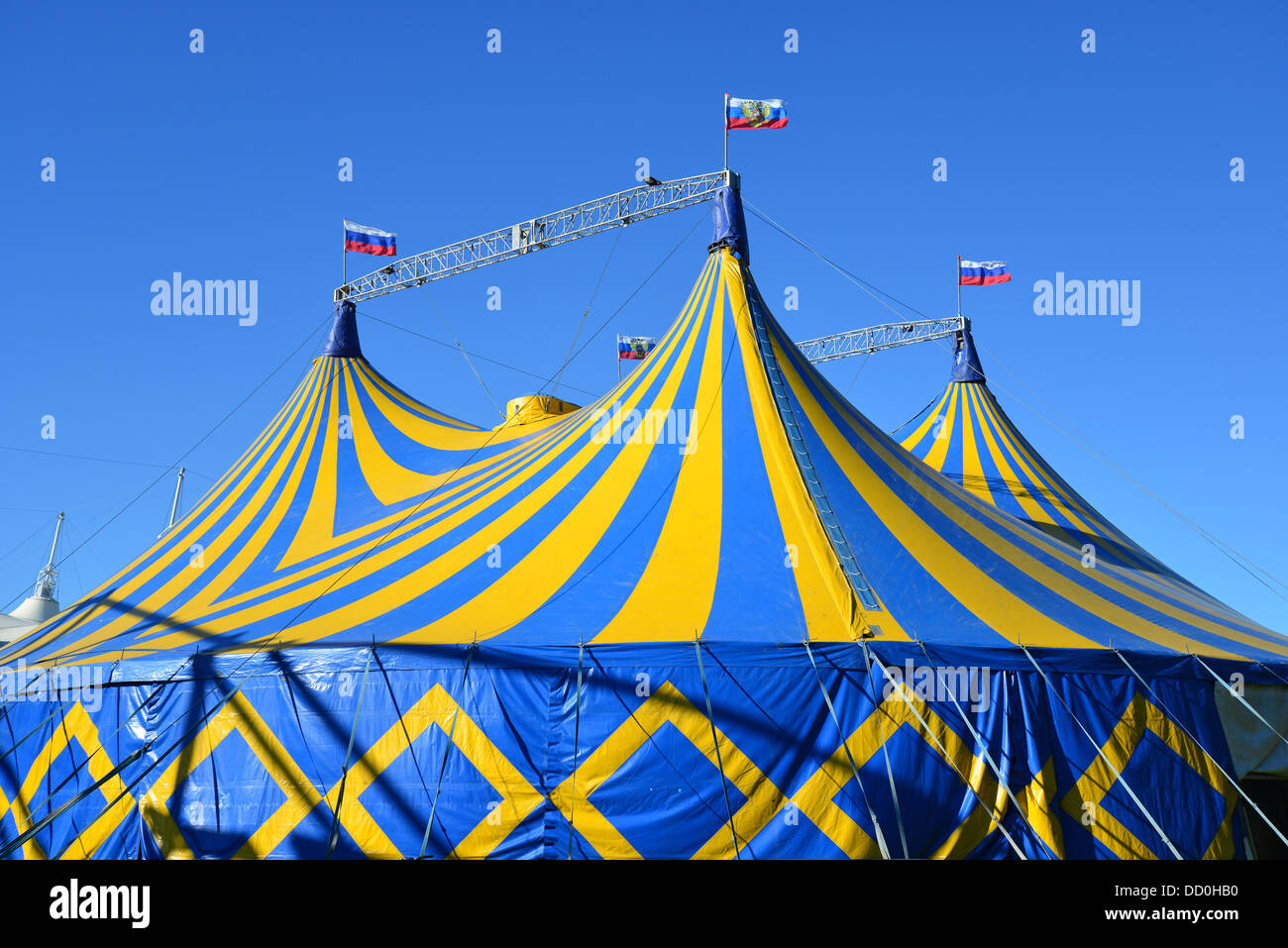 Zirkuszelt Zirkus am Resort Butlins Minehead, Minehead, Somerset, England, Vereinigtes Königreich Stockfoto