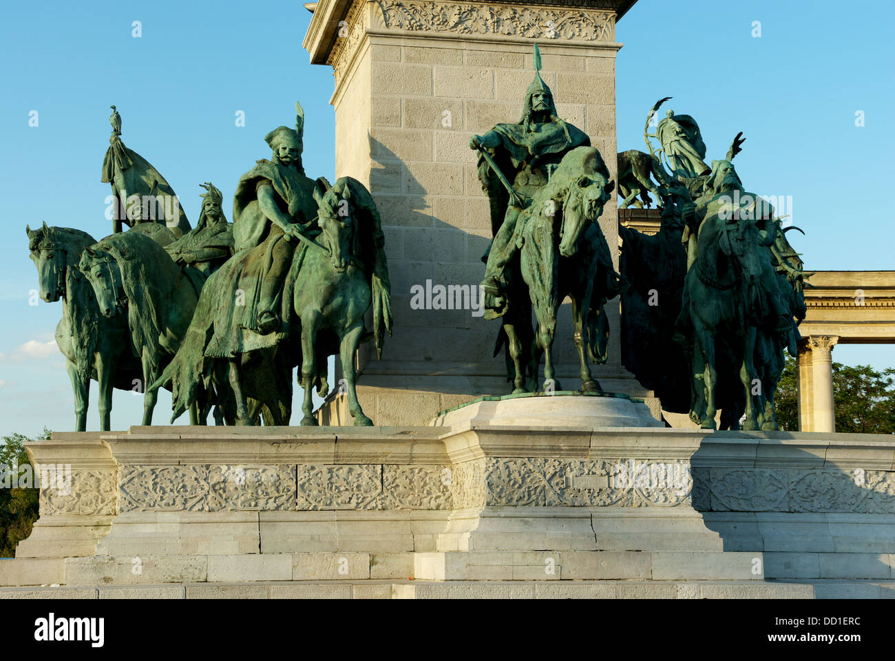 Denkmal der ungarischen Könige. Budapest. Stockfoto