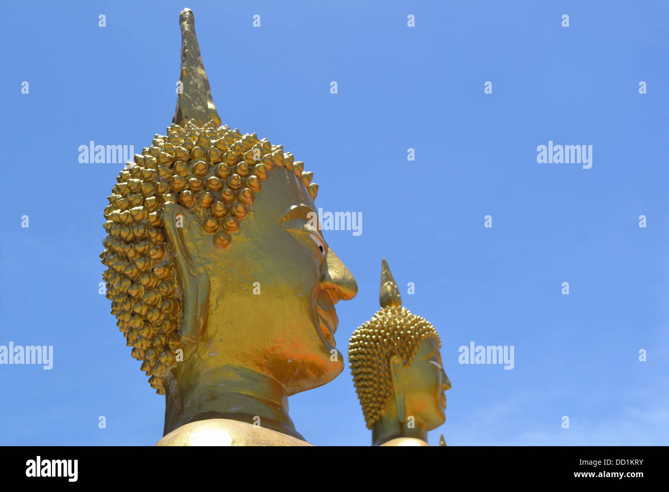 Buddha-Statuen in Pratumnak Hill Pattaya – Wat Khao Phra Yai Stockfoto